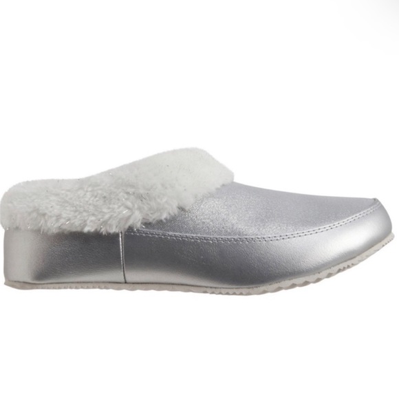 Sorel Go Coffee Run Slippers Moonstone Silver Women’s Size 8 NWOB - Picture 2 of 8